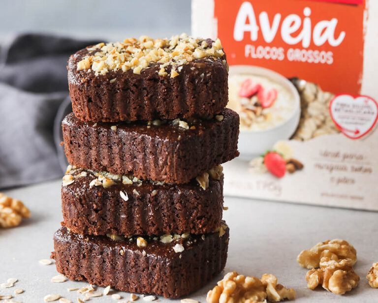Brownie com farinha de aveia