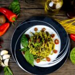 Macarrão Integral com Pesto de Gergelim e Ervas
