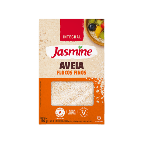 Aveia em Flocos Finos Jasmine Caixa 170g