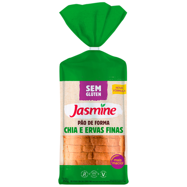 Sem Glúten Pão Fatiado Com Chia e Ervas Finas – 350g