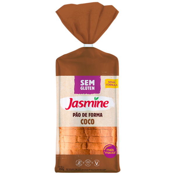 Sem Glúten Pão Fatiado Com Coco – 350g