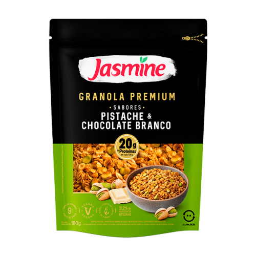 GRANOLAS PREMIUM PISTACHE E CHOCOLATE BRANCO